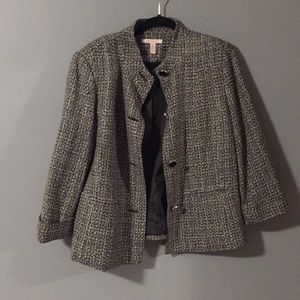 2/$16 JM Collection tweed blazer size 12